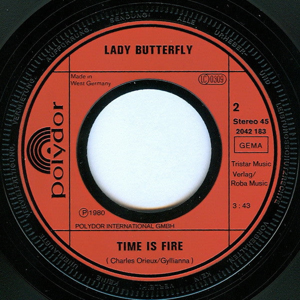 Lady Butterfly : Tweed-Lee-Dee-Dum-Dy  (7", Single)