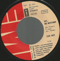 Elke Best : Hey, Mr. Musicman / Sing Ein Neues Lied (7", Single)