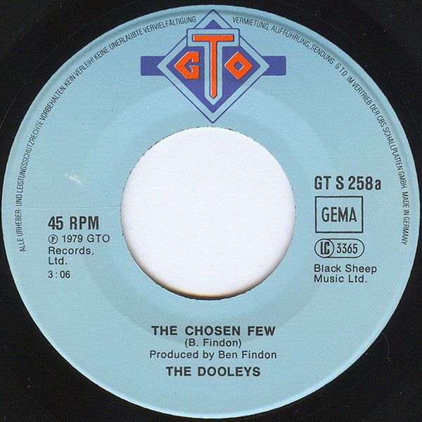 The Dooleys : The Chosen Few (7", Single)