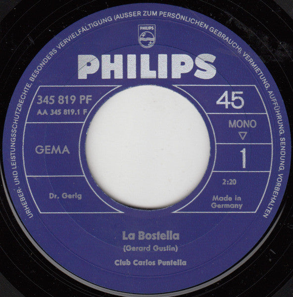 Club Carlos Puntella : La Bostella (7", Single, Mono)