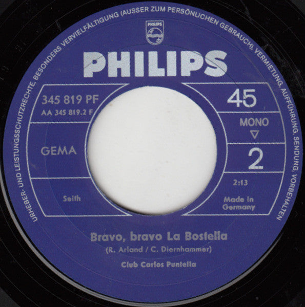 Club Carlos Puntella : La Bostella (7", Single, Mono)