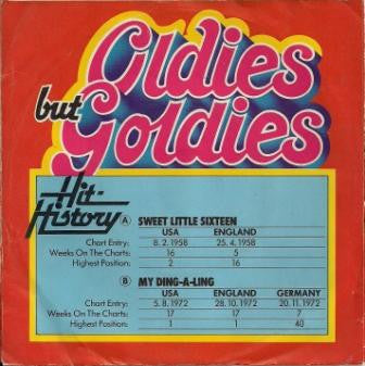 Chuck Berry : Sweet Little Sixteen / My Ding-A-Ling (7", Single)