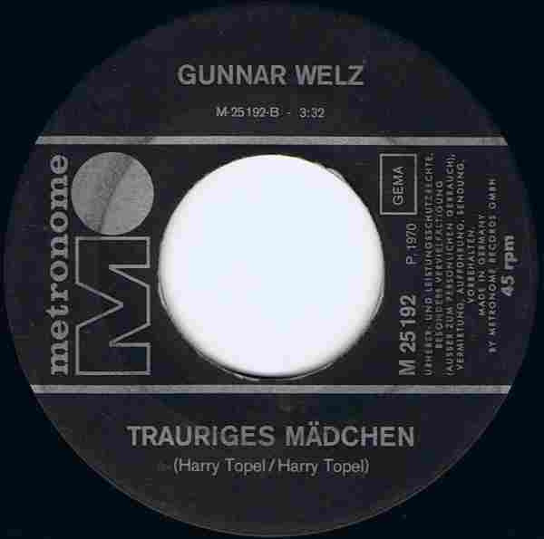 Gunnar Welz : Manuela  (7", Single)