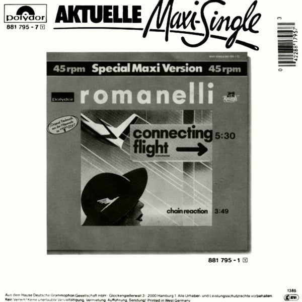 Roland Romanelli : Connecting Flight (7", Single, RE)