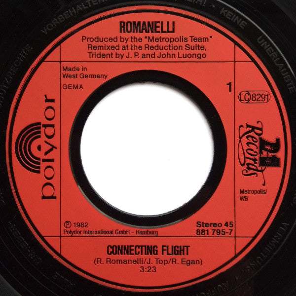 Roland Romanelli : Connecting Flight (7", Single, RE)
