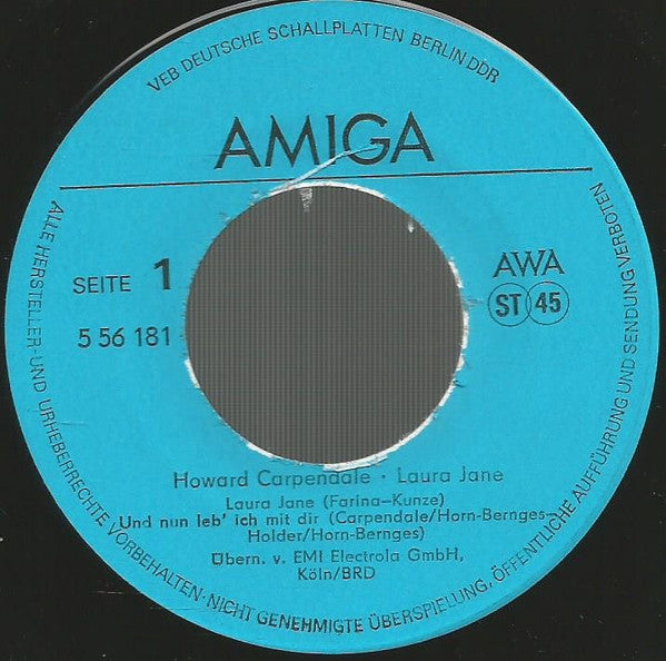 Howard Carpendale : Laura Jane (7", EP)