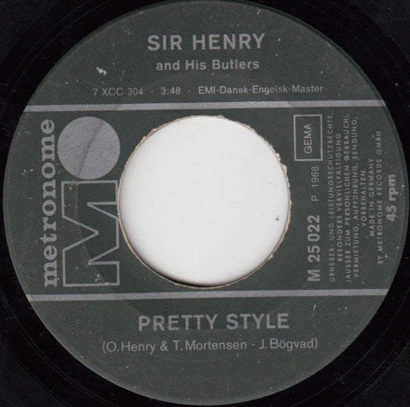Sir Henry And His Butlers* : Camp / Pretty Style (7", Single)