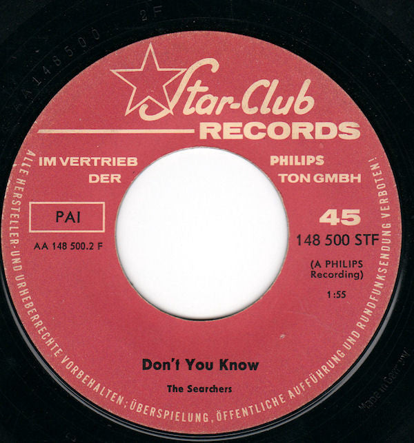 The Searchers : I Sure Know A Lot About Love (7", Single)