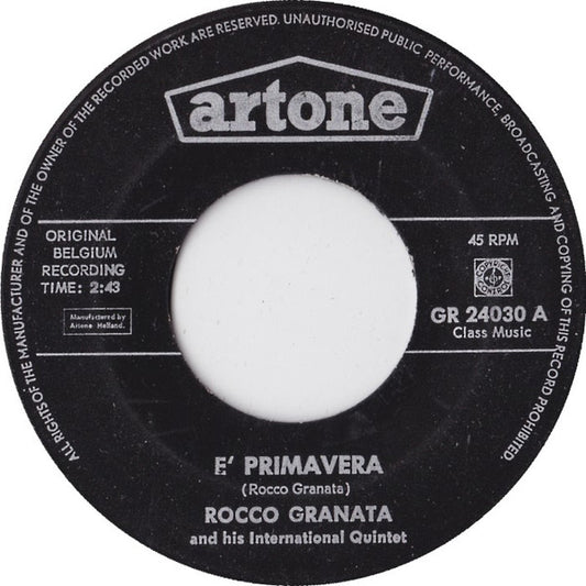 Rocco Granata : E' Primavera / Oh, Oh, Rosi (7", Single, Mono)