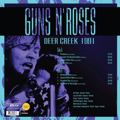 Guns N' Roses : Deer Creek 1991 (LP, Album, Unofficial)