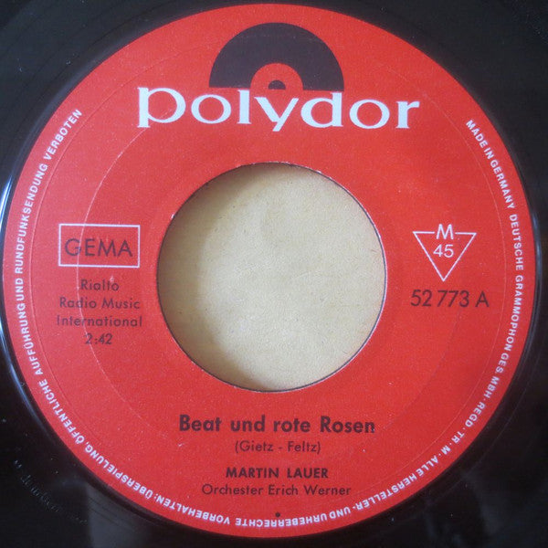 Martin Lauer : Beat Und Rote Rosen / Mein Darling (7", Single, Mono)
