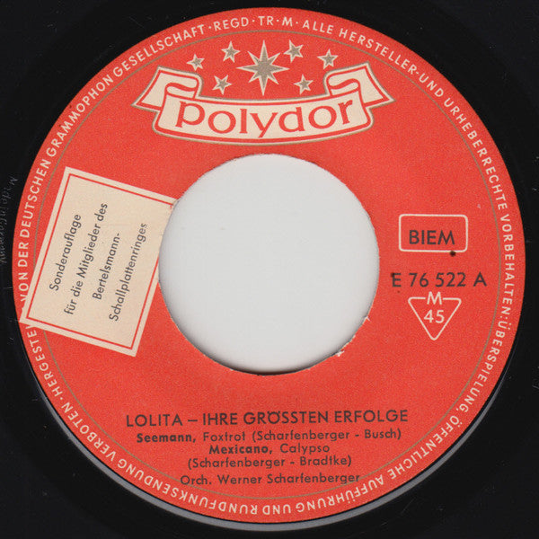 Lolita (3) : Ihre Größten Erfolge (7", EP, Club)