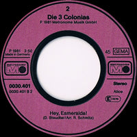 Die 3 Colonias : In Uns'rer Badewann Do Schwemb E Krokodil (7", Single)