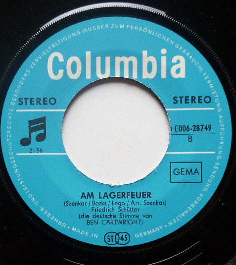 Friedrich Schütter : Mit Dem Wind Muss Ich Weiterzieh'n ("Wandrin' Star" Aus Dem Film >Paint Your Wagon< (Westwärts Zieht Der Wind) - Deutsche Originalaufnahme) (7", Single)