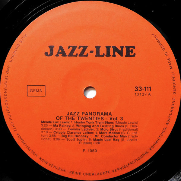 Various : Jazz Panorama Of The Twenties - Vol.3 (LP, Comp)