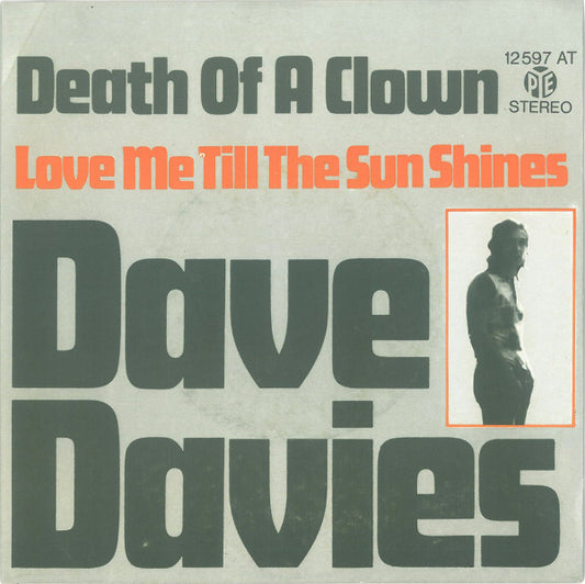 Dave Davies : Death Of A Clown (7", Single, RE)