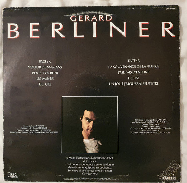 Gérard Berliner : Gérard Berliner (LP, Album)