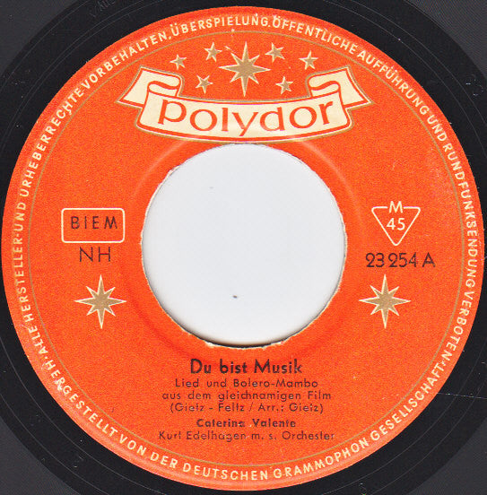 Caterina Valente : Du Bist Musik  / Das Hab' Ich Gleich Gewußt (7", Single)