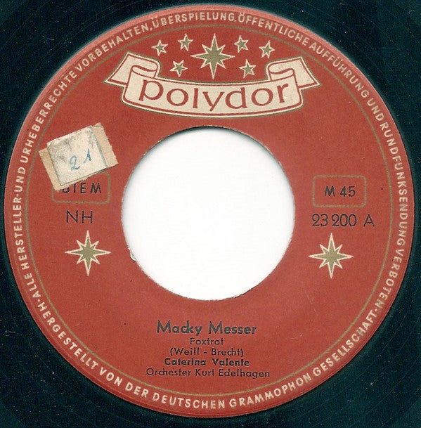Caterina Valente : Macky Messer / Wir Kamen In Die Straße (7", Single)