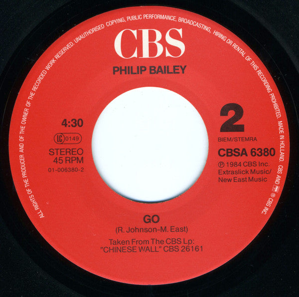 Philip Bailey : I Go Crazy (7", Single)