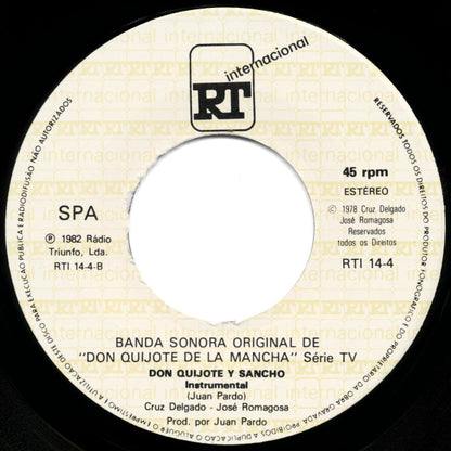 Juan Pardo : Don Quijote Y Sancho - Banda Sonora Original Da Série De TV "Don Quijote De La Mancha" (7", Single)