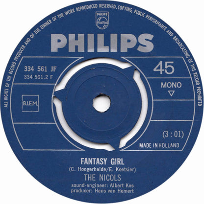 The Nicols : This World Is My World / Fantasy Girl (7", Single, Mono)