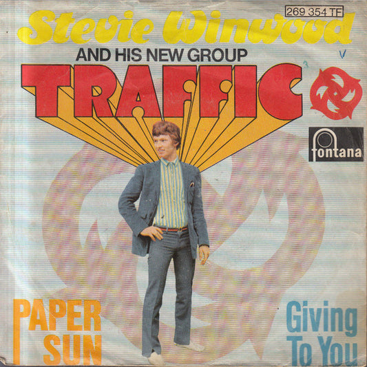 Steve Winwood And His New Group Traffic : Paper Sun (7", Single, Mono)