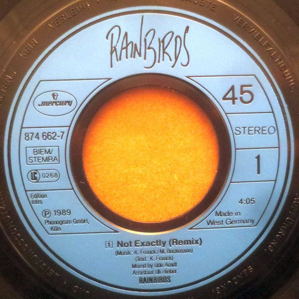 Rainbirds : Not Exactly (7", Single)