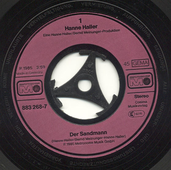 Hanne Haller : Der Sandmann (7", Single)