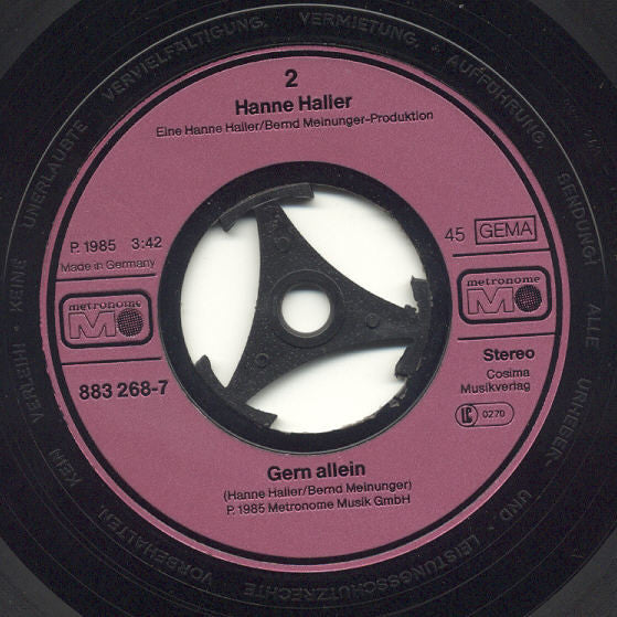 Hanne Haller : Der Sandmann (7", Single)