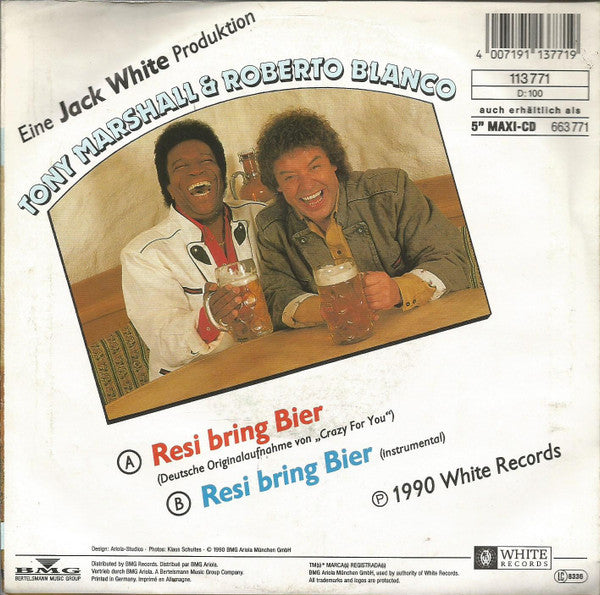 Tony Marshall & Roberto Blanco : Resi Bring Bier (7", Single)