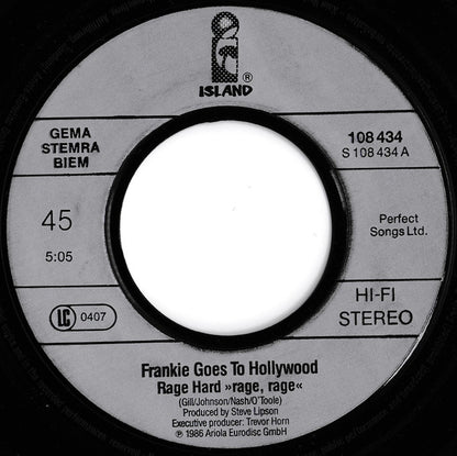 Frankie Goes To Hollywood : Rage Hard (7", Single, Bro)