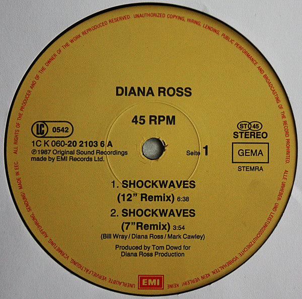 Diana Ross : Shockwaves (12")
