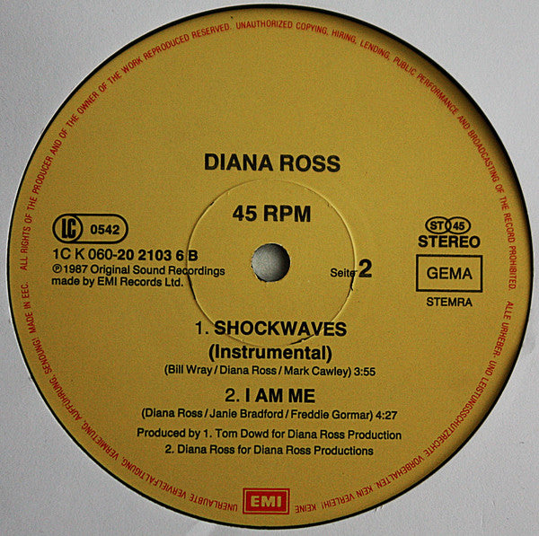 Diana Ross : Shockwaves (12")