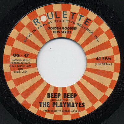 The Playmates : Beep Beep / What Is Love? (7", RE)