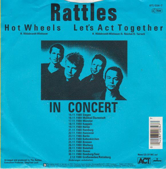 The Rattles : Hot Wheels (7", Single)