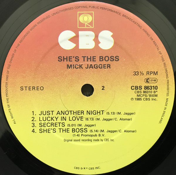 Mick Jagger : She's The Boss (LP, Album)