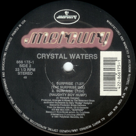 Crystal Waters : Surprise (12")