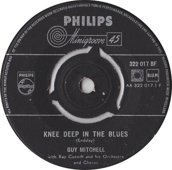 Guy Mitchell With Ray Conniff And His Orchestra & Chorus : Knee Deep In The Blues (7", Single)