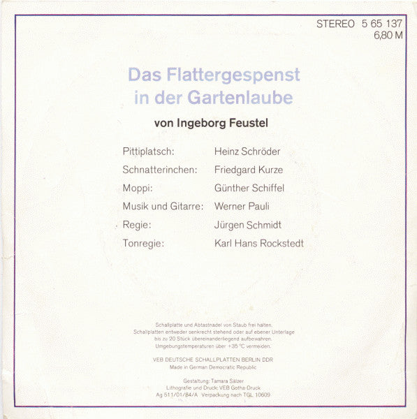 Ingeborg Feustel : Das Flattergespenst In Der Gartenlaube (7", Single)