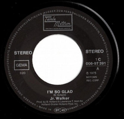 Junior Walker : I'm So Glad (7", Single)