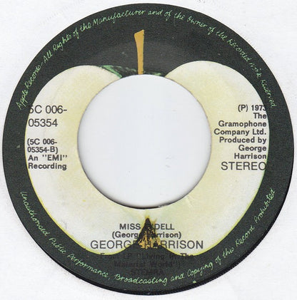 George Harrison : Give Me Love (Give Me Peace On Earth) (7", Single)