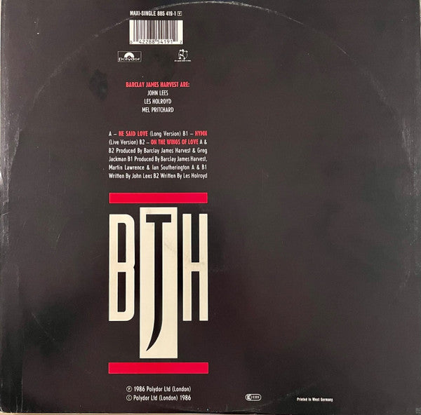 Barclay James Harvest : He Said Love (12")