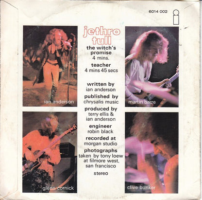 Jethro Tull : Witch's Promise / The Teacher (7", Single)