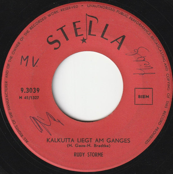 Rudy Storme : Sag Warum / Kalkutta Liegt Am Ganges (7", Single)
