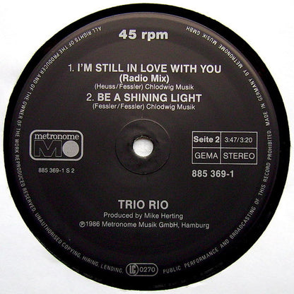 Trio Rio : I'm Still In Love With You (12")