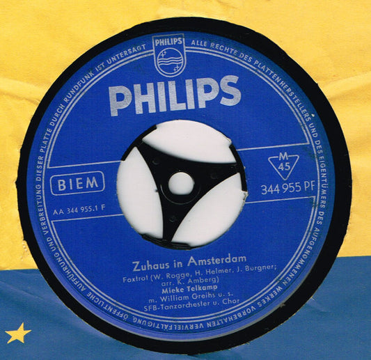 Mieke Telkamp : Zuhaus In Amsterdam / Sieben Tage Keinen Kuß Von Dir (7")