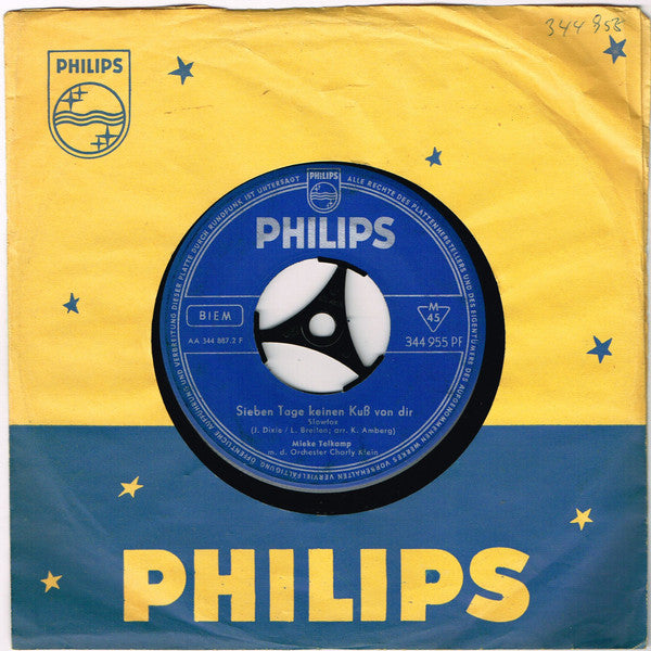 Mieke Telkamp : Zuhaus In Amsterdam / Sieben Tage Keinen Kuß Von Dir (7")