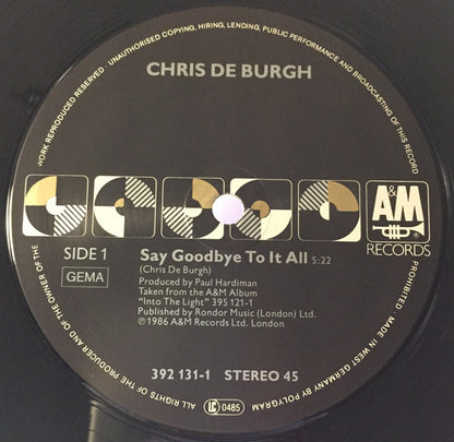 Chris de Burgh : Say Goodbye To It All (12")