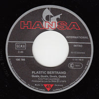 Plastic Bertrand : Sentimentale Moi (7", Single)